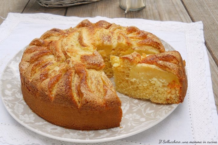 torta di mele e panna oriz