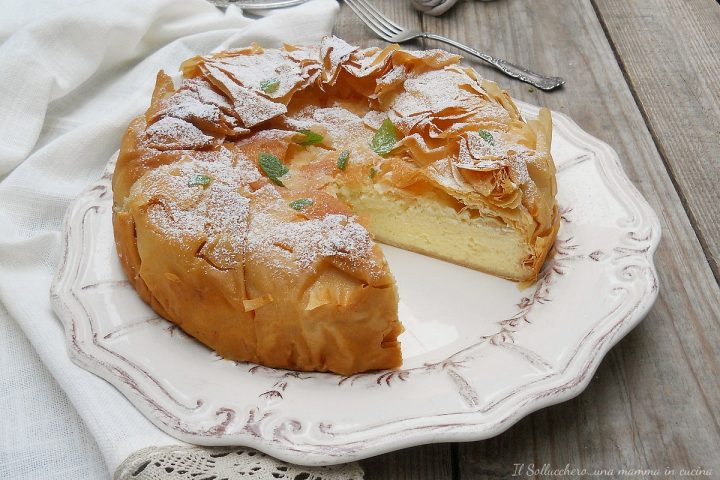 cheesecake al limone con pasta fillo oriz