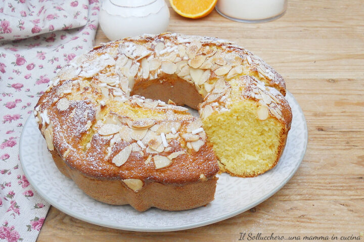 ciambella soffice all'arancia oriz