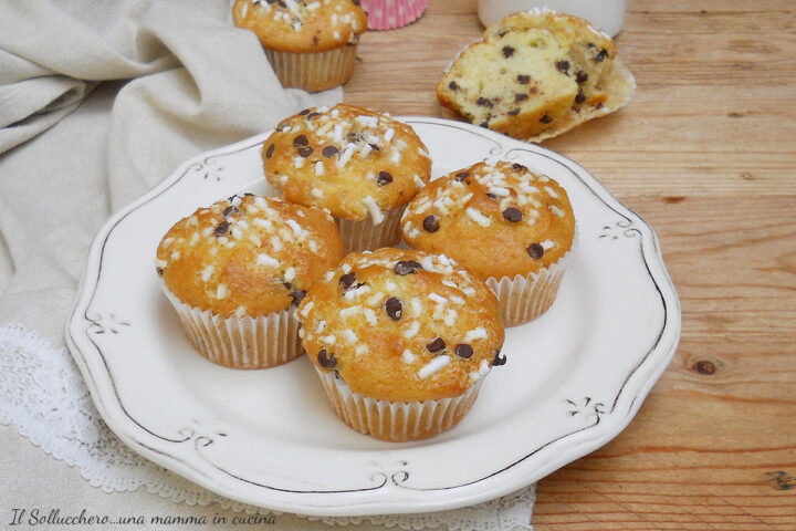 muffin all'arancia con gocce di cioccolato oriz