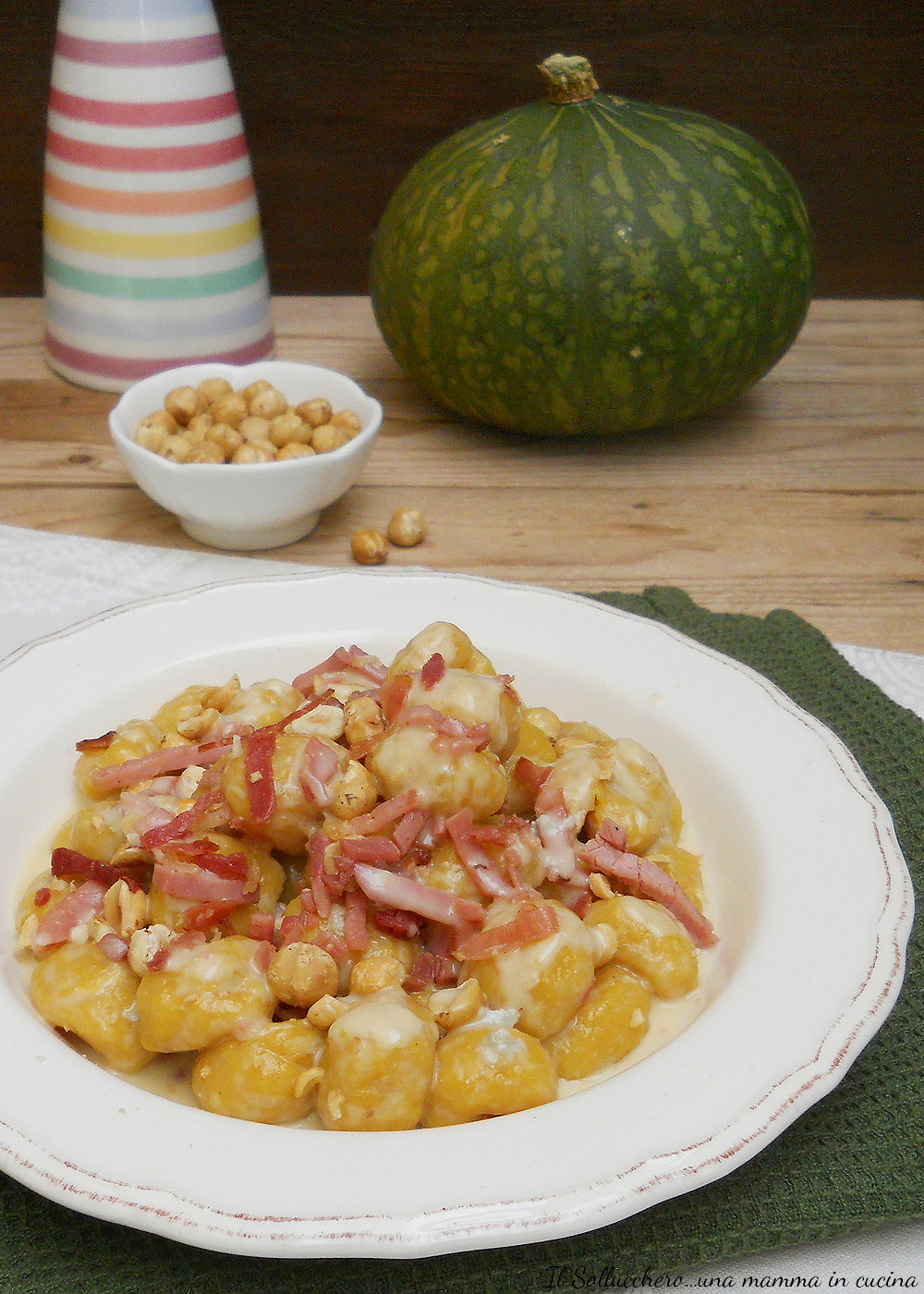 Gnocchi Di Zucca Con Taleggio Speck E Nocciole Cremosissimi 