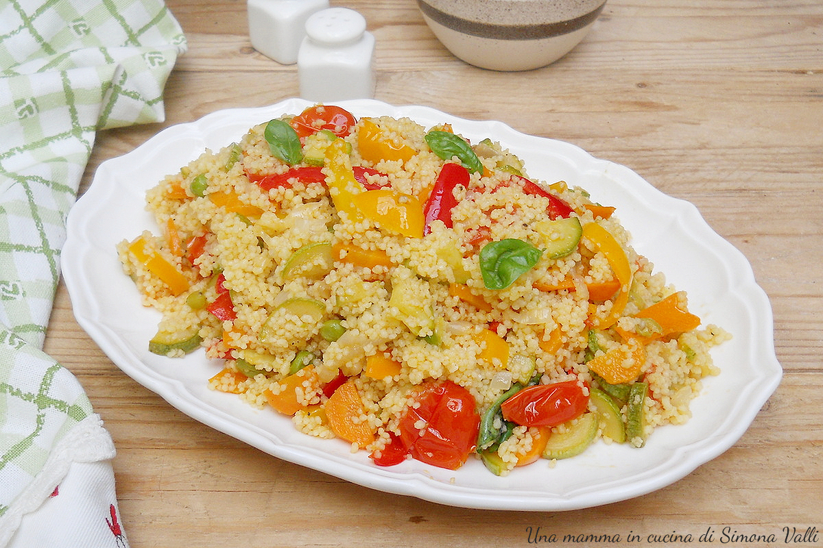 cous cous con verdure oriz