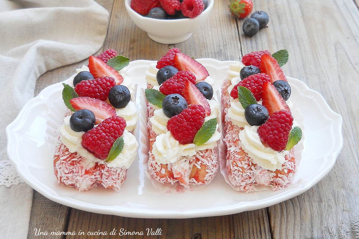mini tiramisù ai frutti di bosco oriz