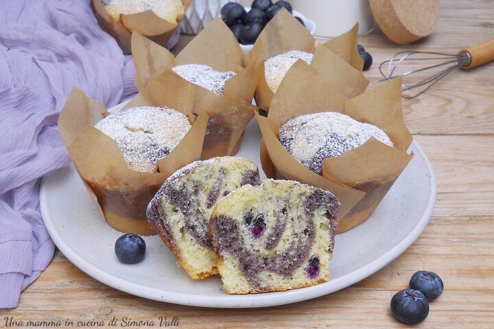muffin paradiso ai mirtilli oriz