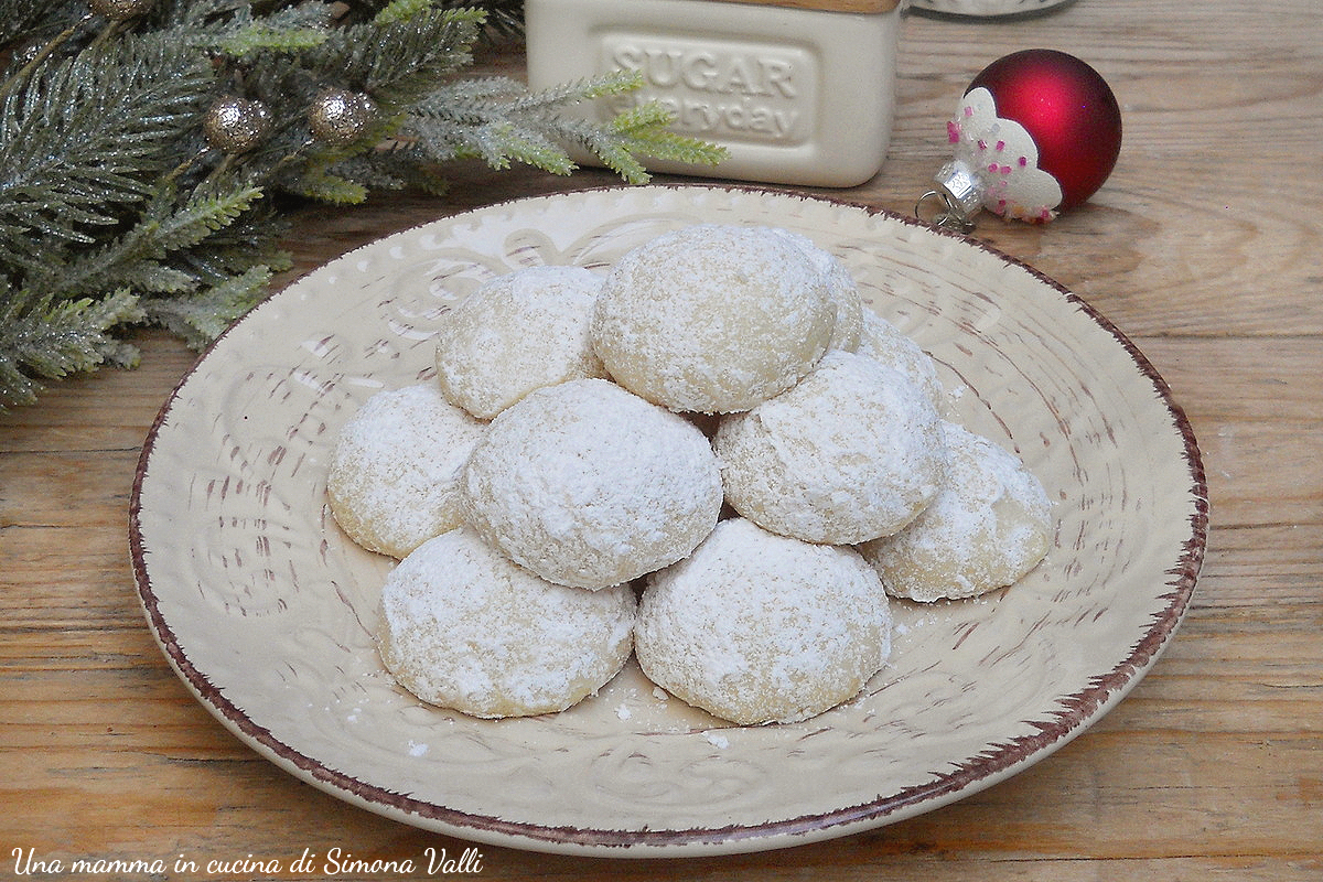 biscotti palle di neve al cocco