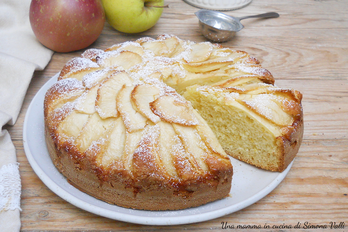 torta di mele in friggitrice ad aria