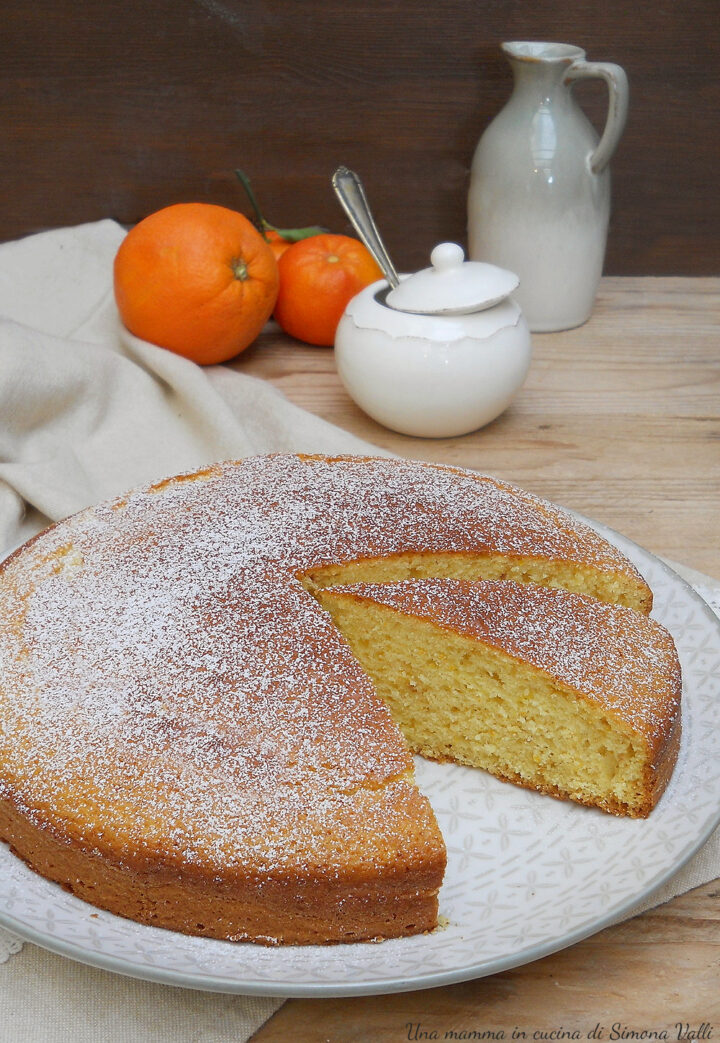 torta 5 minuti all'arancia morbidissima