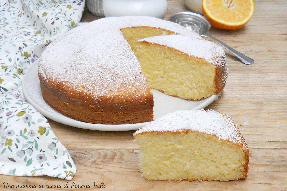 torta all'arancia morbidissima