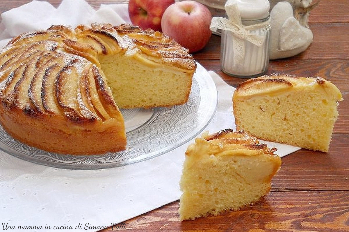 TORTA DI MELE E RICOTTA AL LIMONE facile, veloce e sofficissima