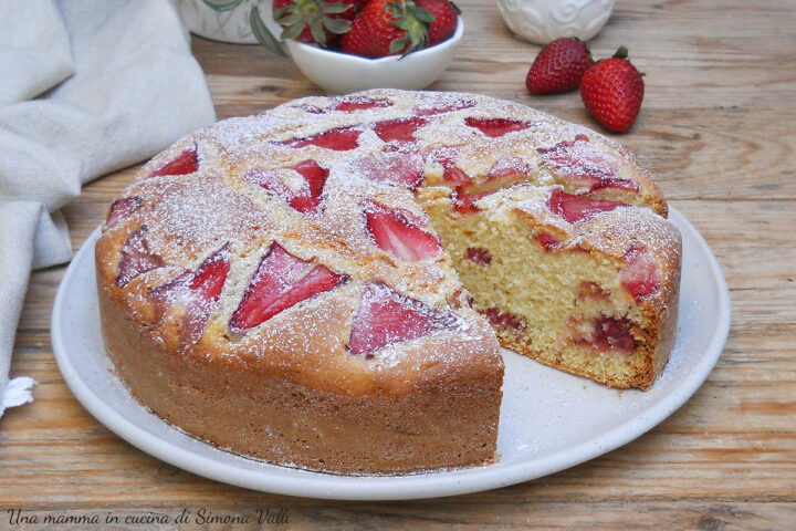 torta 5 minuti alle fragole oriz