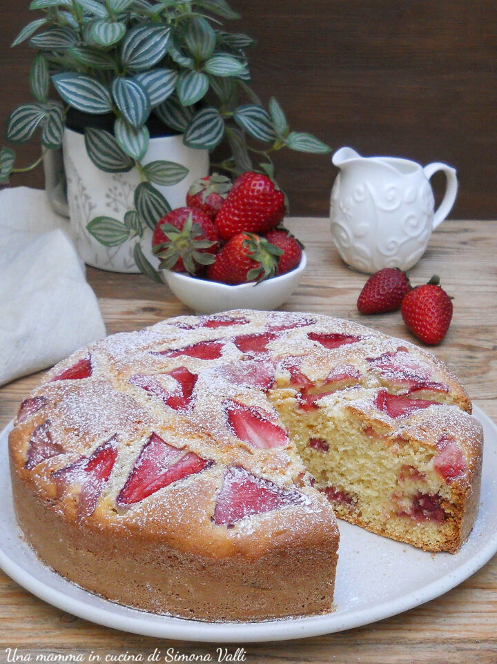 torta 5 minuti alle fragole vert