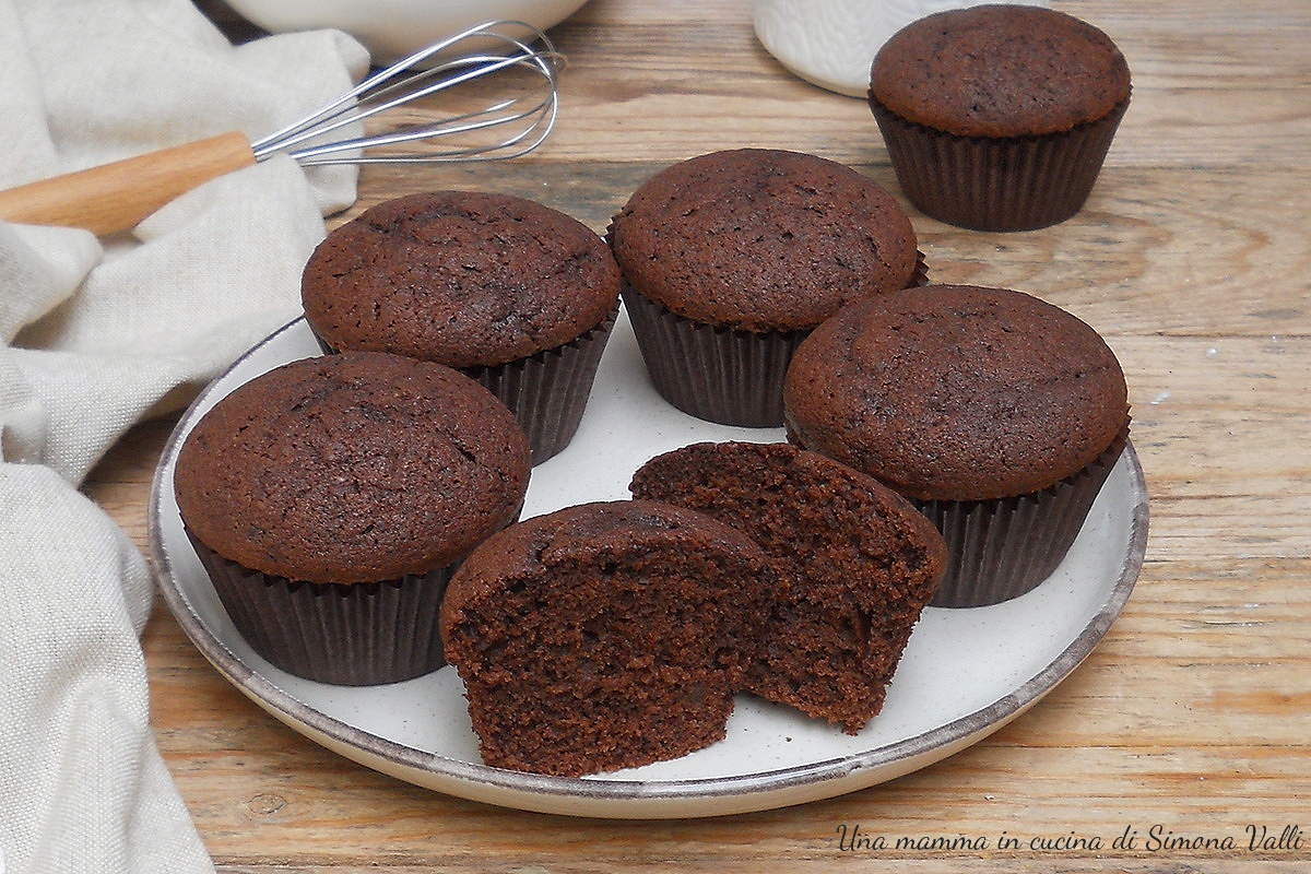 muffin nuvola panna e cacao oriz