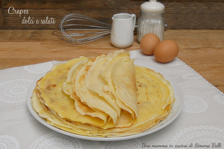 RICETTA PER CREPES DOLCI E SALATE: impasto base infallibile senza grumi per crepes sottili ed elastiche che non si rompono!