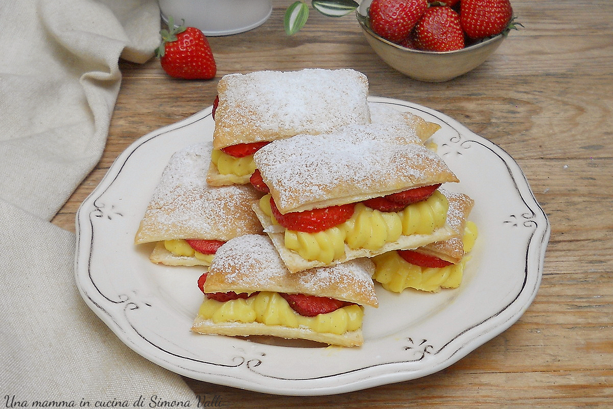 sporcamuss con crema e fragole oriz