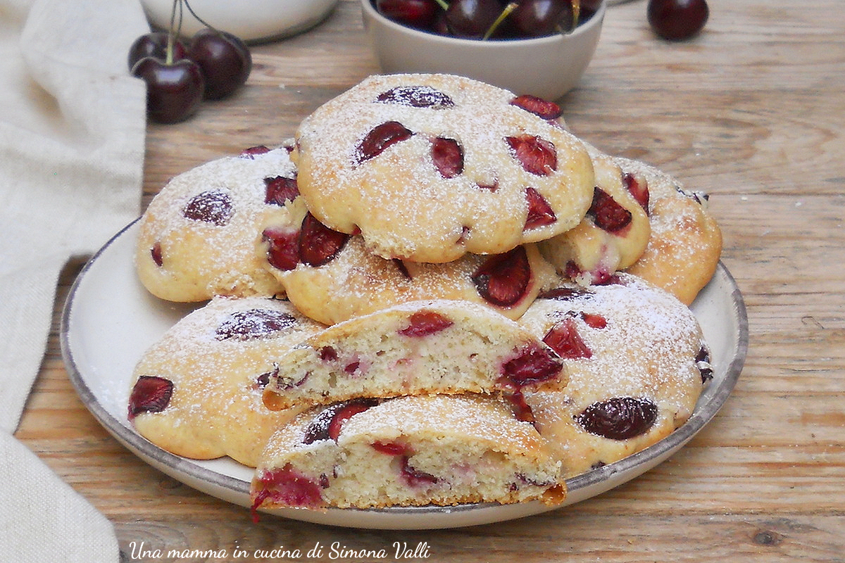 biscotti morbidi alle ciliegie oriz