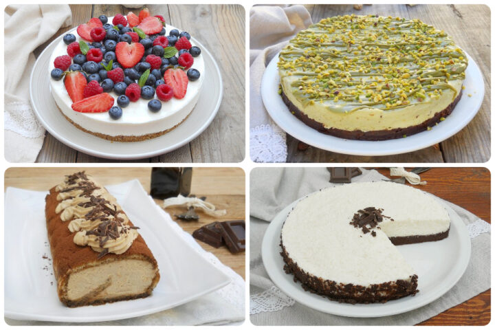 5 torte fredde estive senza cottura facili e veloci. Dolci con ingredienti semplici che si preparano con facilità senza forno.