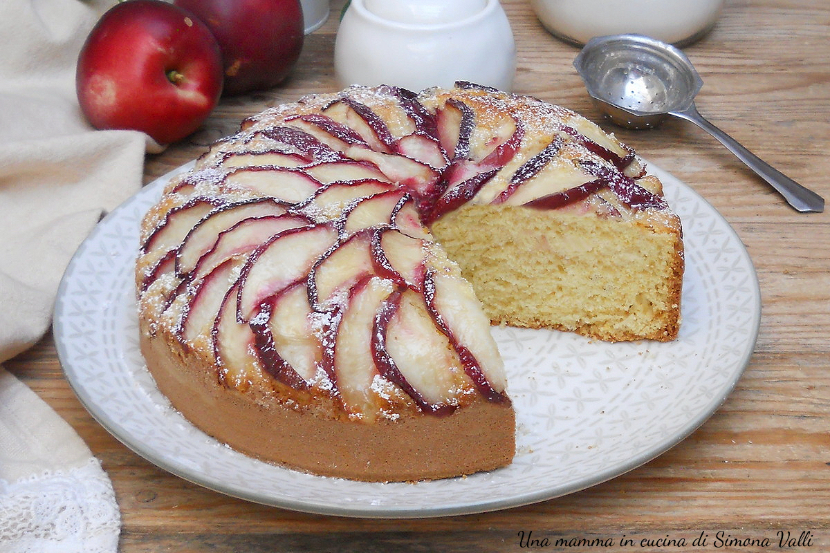 torta 5 minuti alle pesche bianche oriz