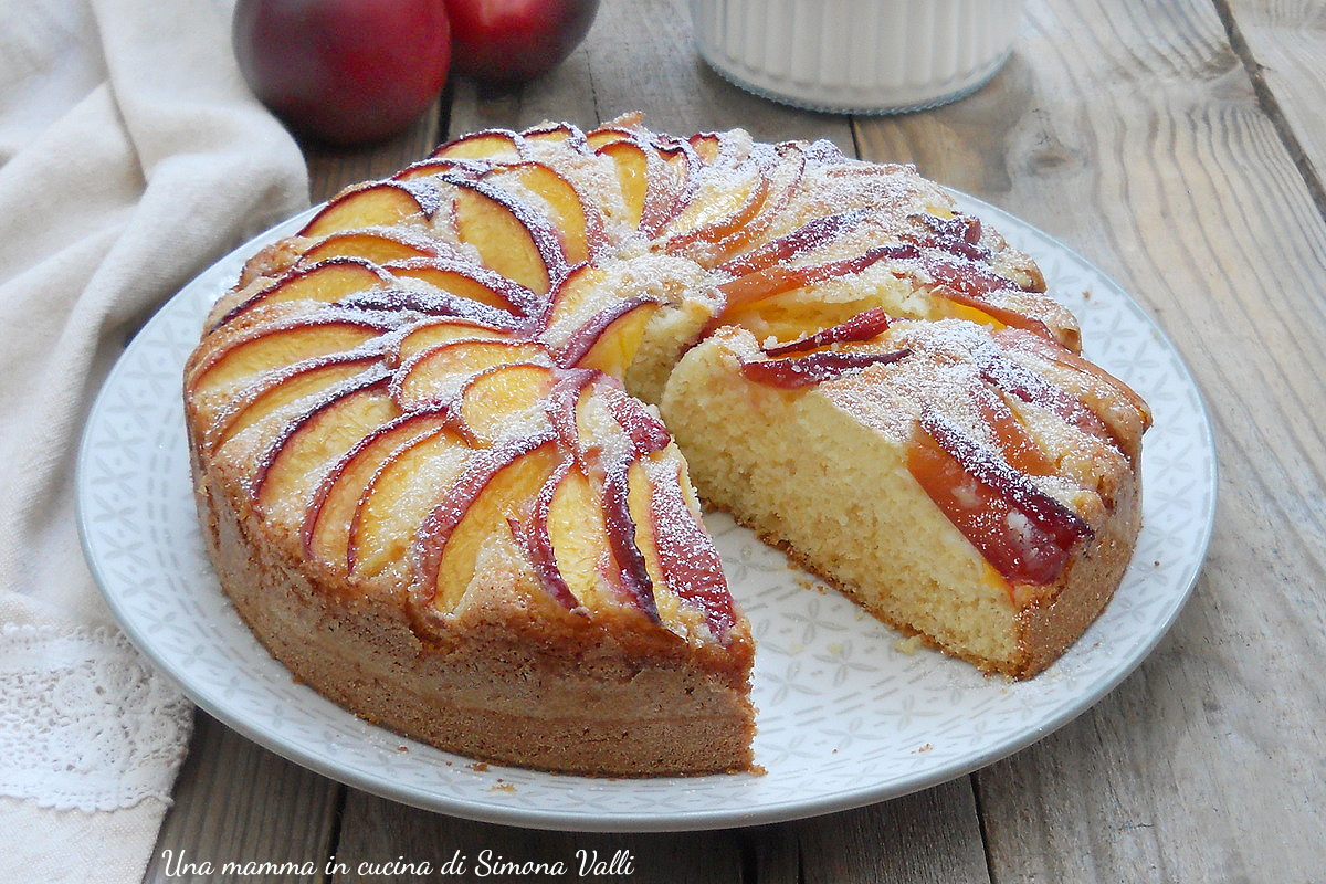 torta di pesche e yogurt