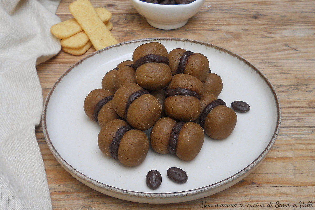 baci di dama al caffè senza cottura oriz