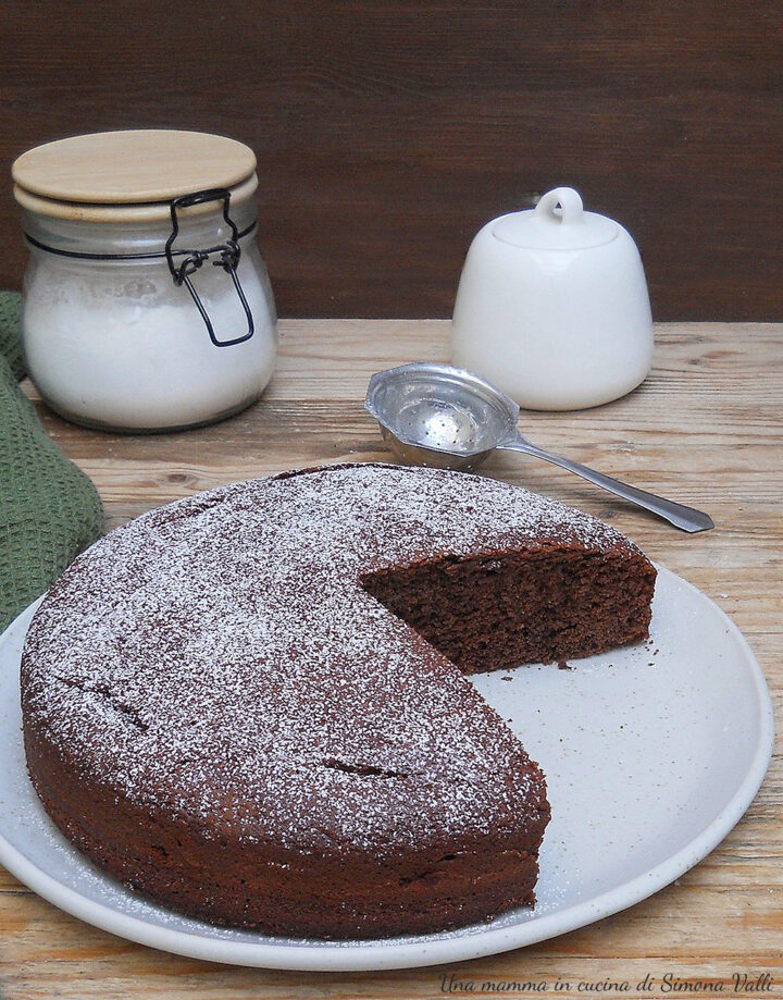 Torta al cacao semplice e soffice che si prepara in pochi minuti, ricetta facilissima perfetto per la colazione.