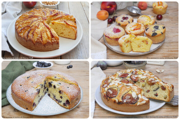Torte soffici con la frutta di fine estate! Ricette facili e veloci con pesche, fichi e frutti di bosco per una colazione genuina.