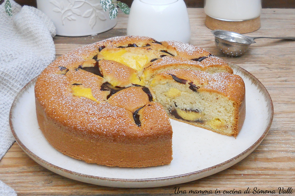 torta Nua con crema pasticcera bigusto oriz