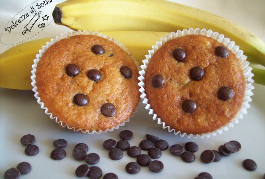 Muffin banana e cioccolato
