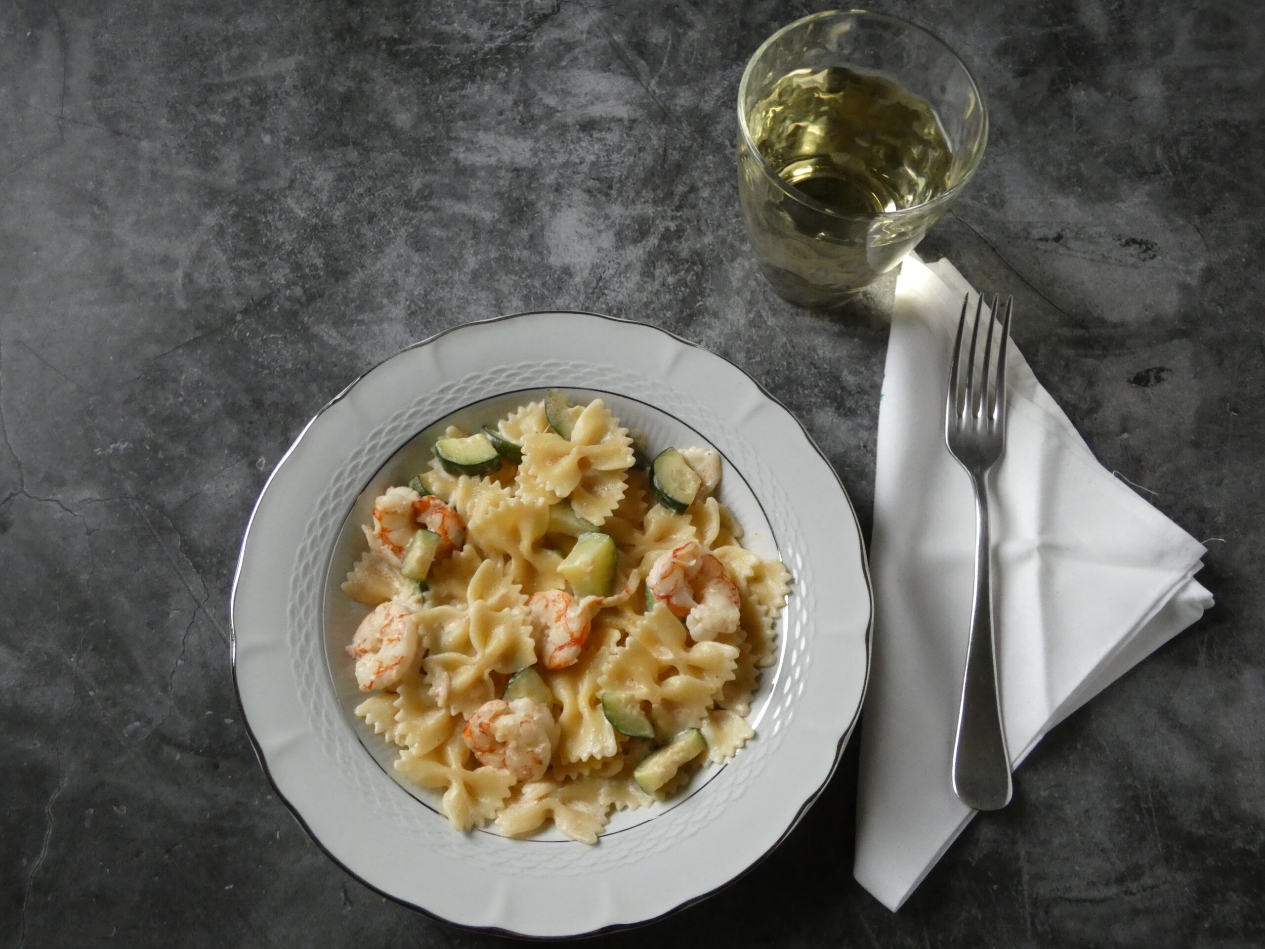 Pasta panna, gamberetti e zucchine Sono solo una FoodLover