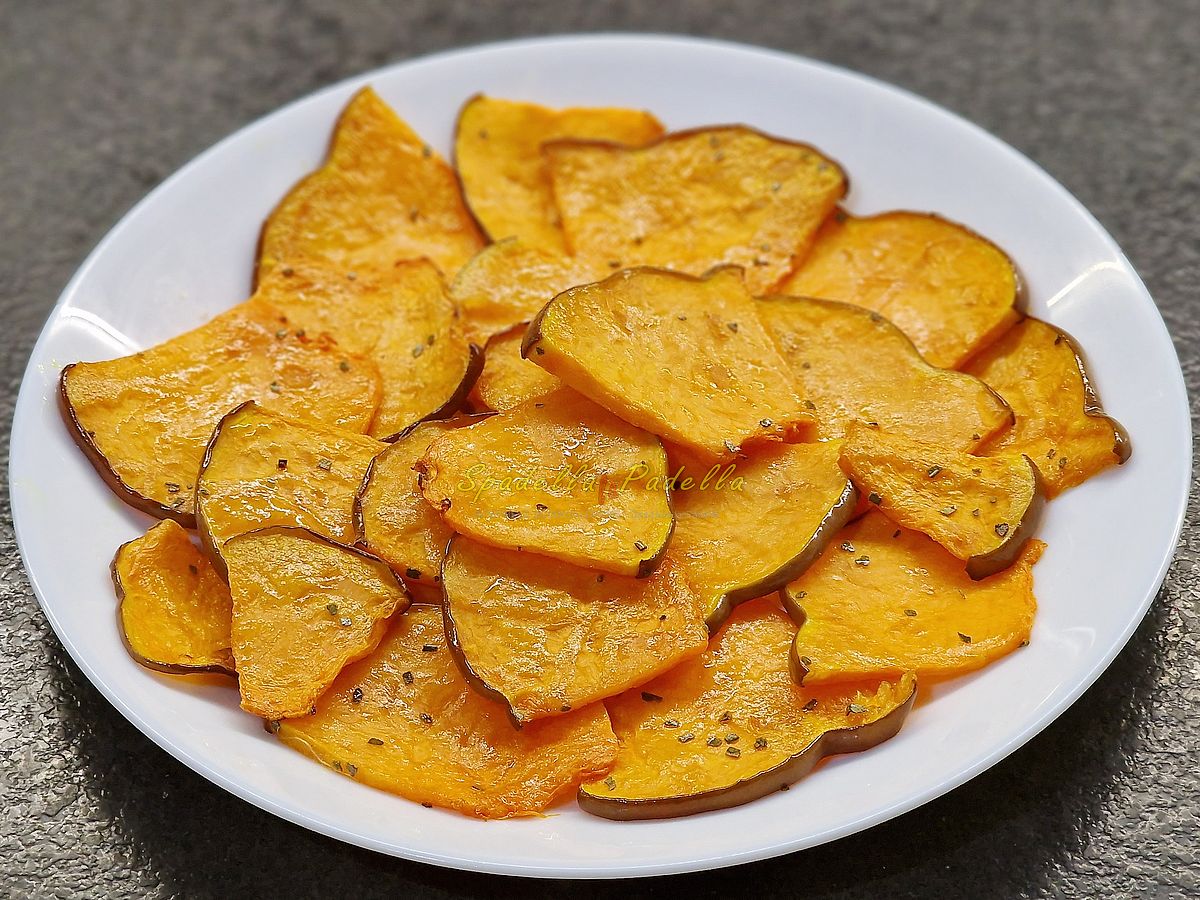 Chips di zucca in friggitrice
