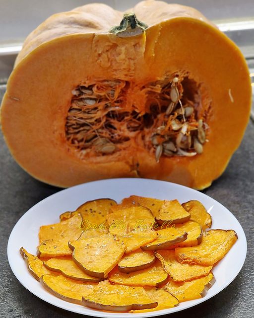 Chips di zucca in friggitrice