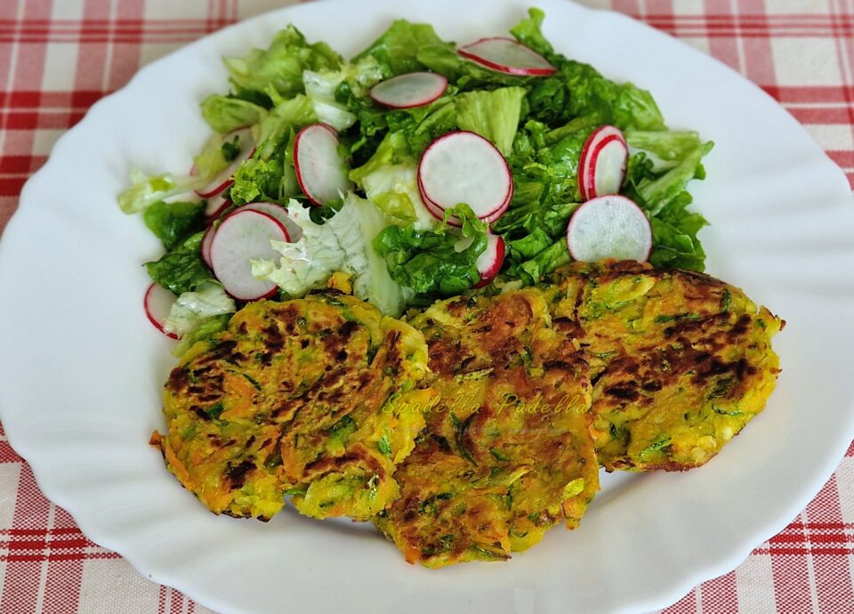 Frittelle di ceci zucchine e carote senza glutine