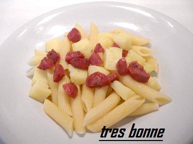 Penne con salame