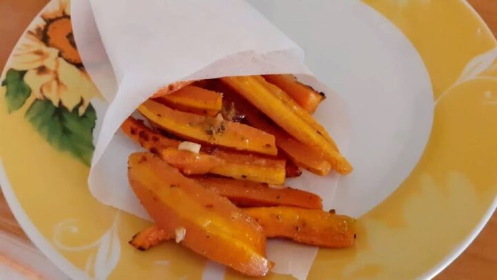Stick di carote croccanti al forno
