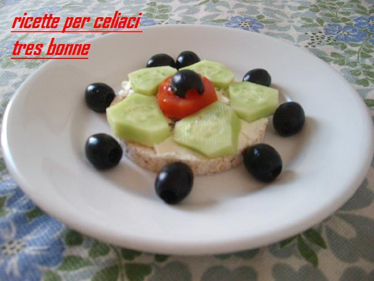 Antipasti gallette di riso per celiaci