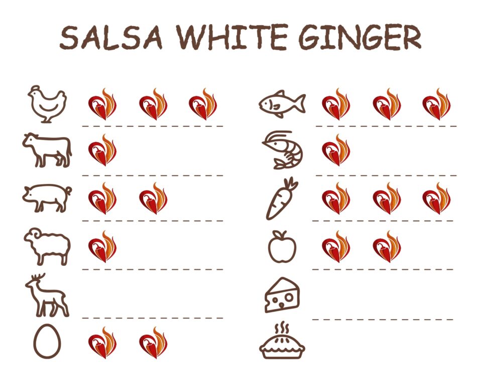 Abbinamenti con salsa white ginger.