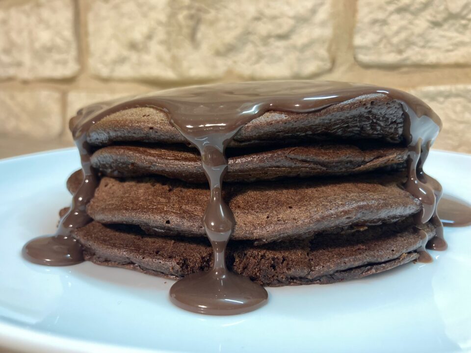 pancake con crema di cioccolato