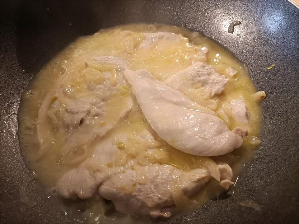 pollo in cottura