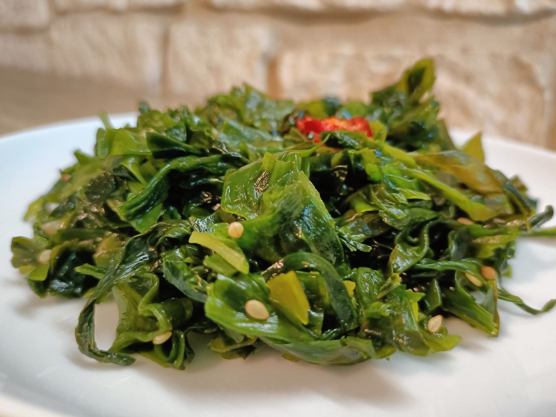 Goma Wakame ricetta: insalata di alghe giapponese (Superfood)