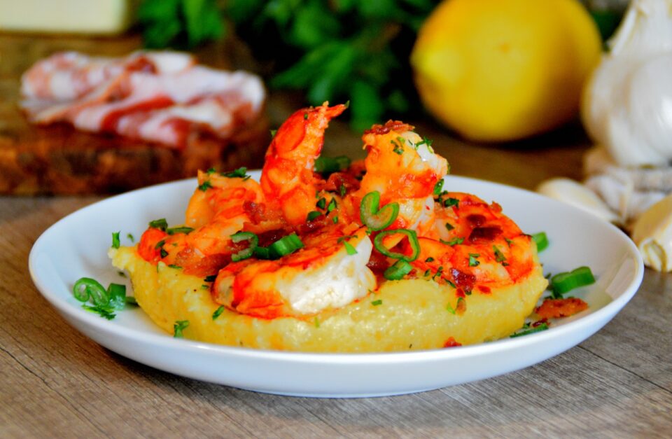 SHRIMP AND GRITS ricetta