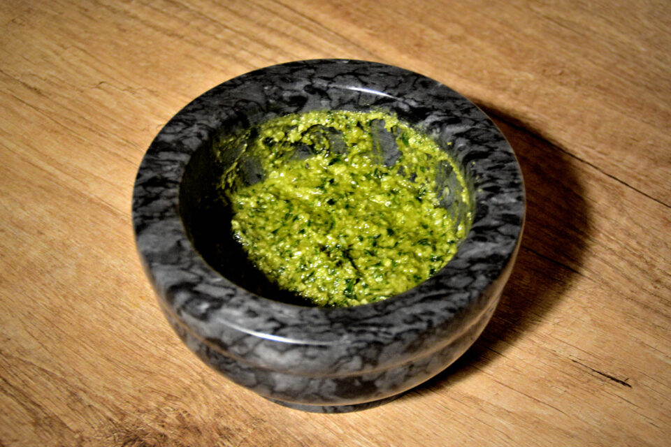 pesto fatto in casa