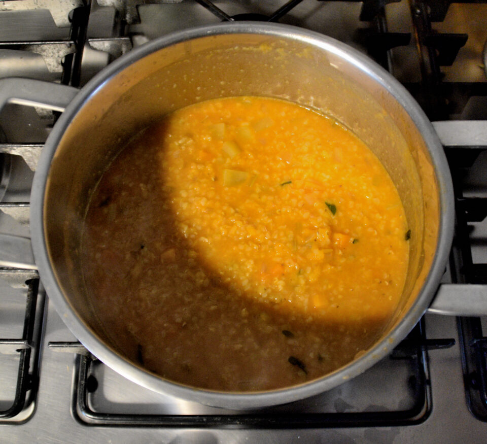 Zuppa di bulgur pronta