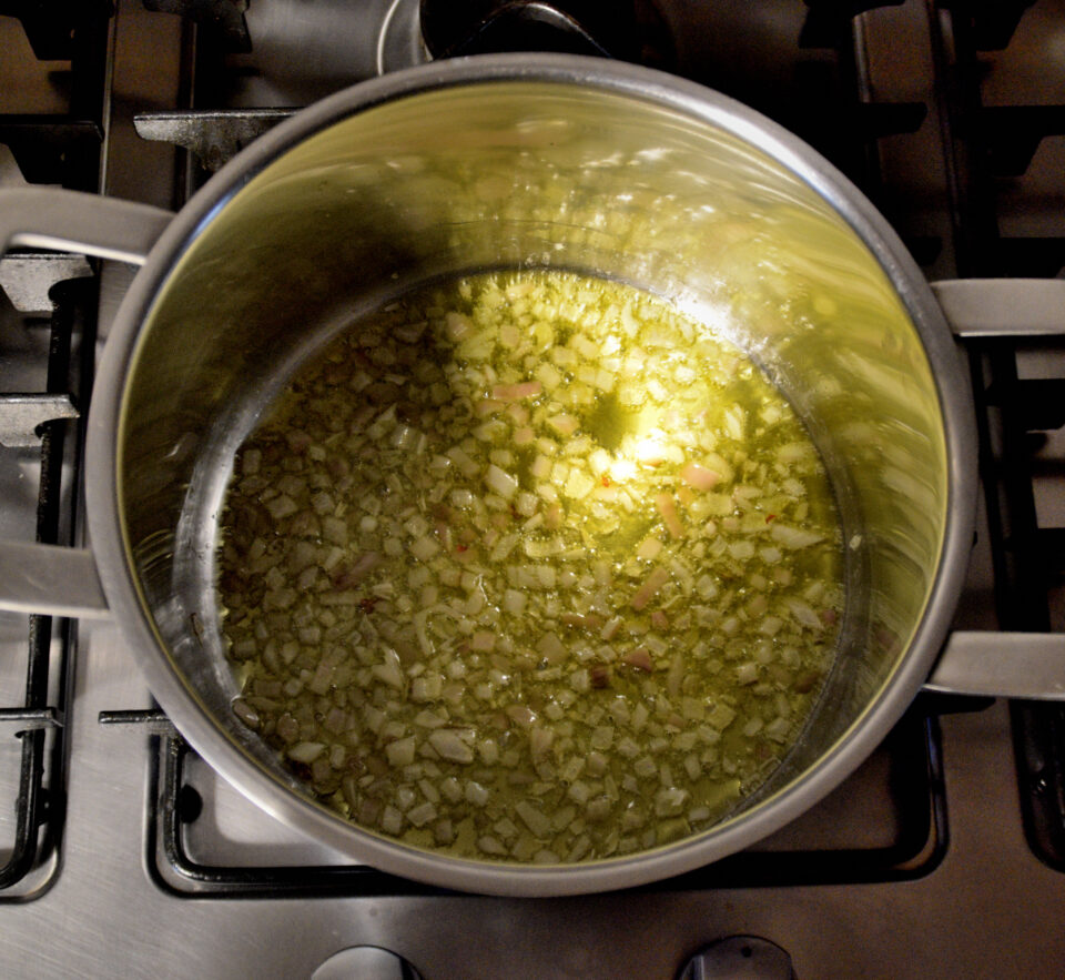 olio evo e cipolla