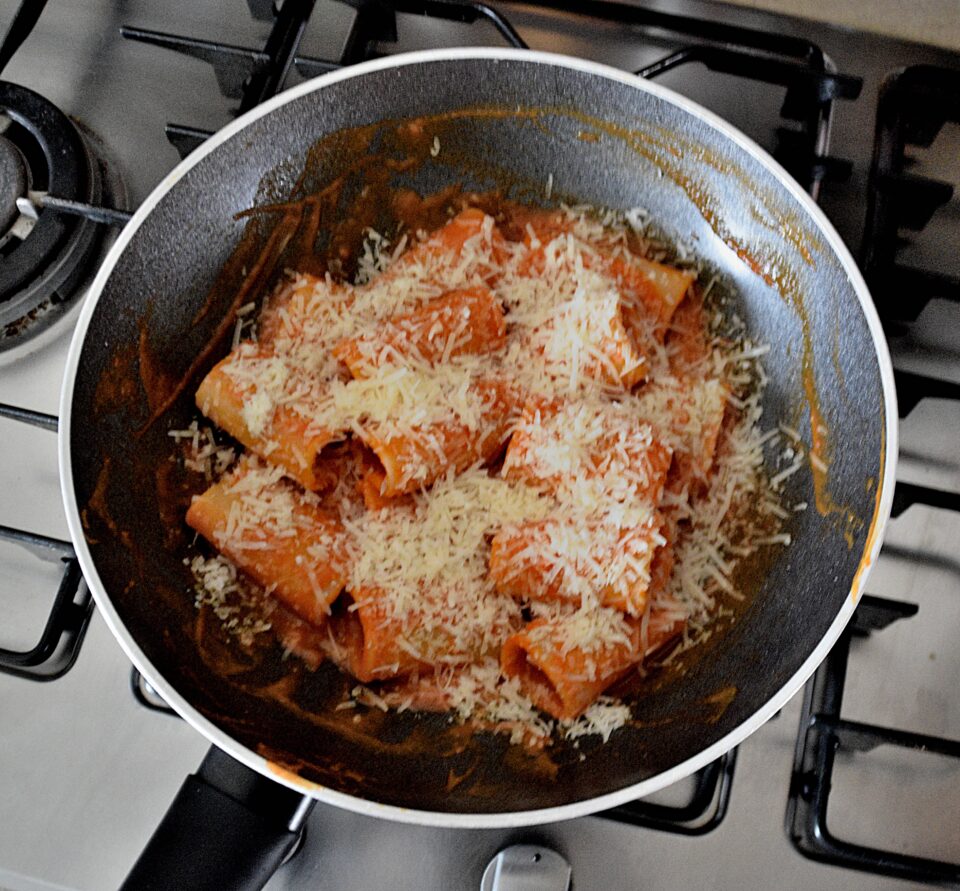 parmigiano per Paccheri alla Vittorio