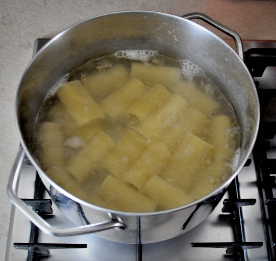 pasta in ebollizione