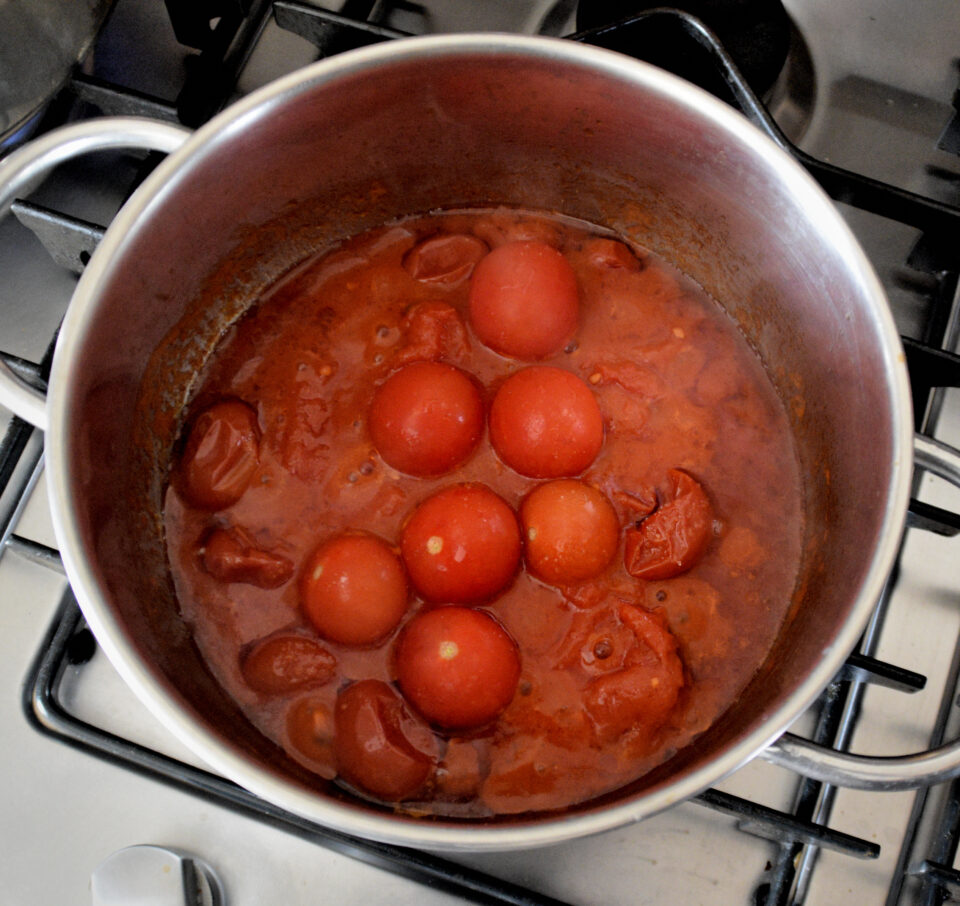 pomodorini in cottura
