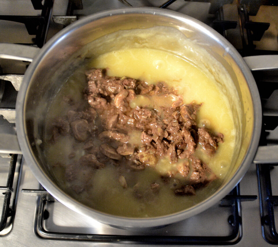 risotto con carne cotta