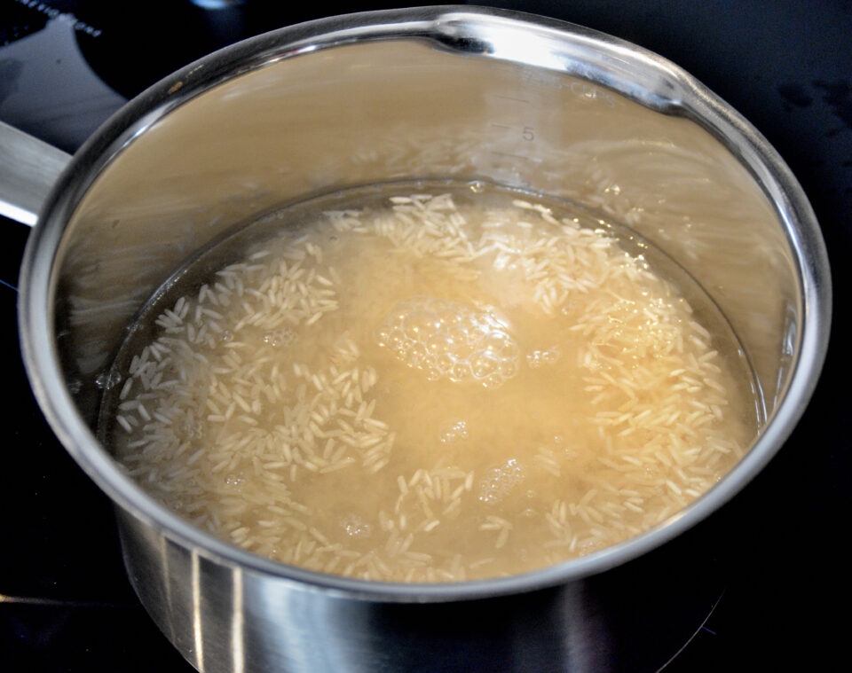 risotto in cottura
