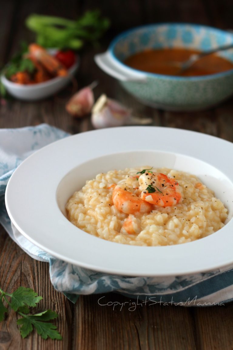 RISOTTO CON BISQUE AI GAMBERI ricetta • Status Mamma