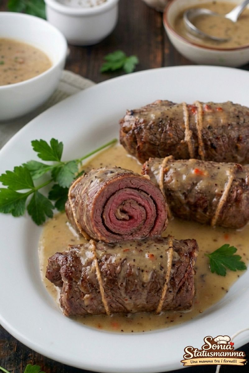Involtini di Carne al Vino Bianco il Secondo Tenero e Succulento verticale