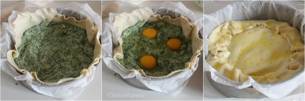 RICETTA TORTA PASQUALINA CON PASTA SFOGLIA